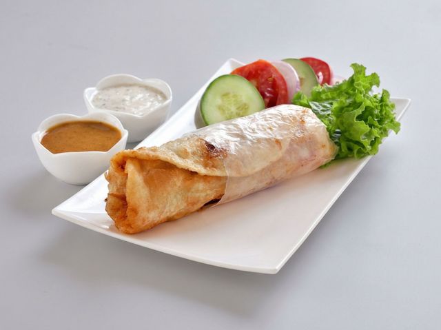 Chicken Green Boti Roll