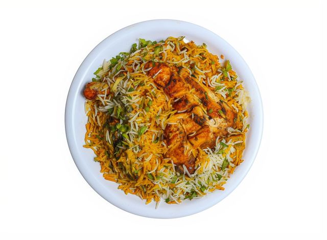 Chicken Afghani Tikka Biryani (Leg Piece)